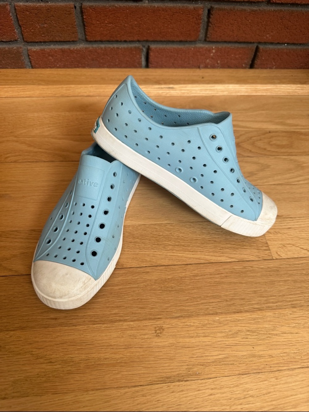 Native Kids Slip-On Water Shoes in Sky Blue Size 3
